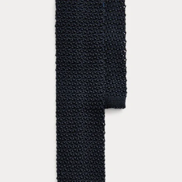 Polo Ralph Lauren Knit Silk tie navy blue - Picture 10 of 13